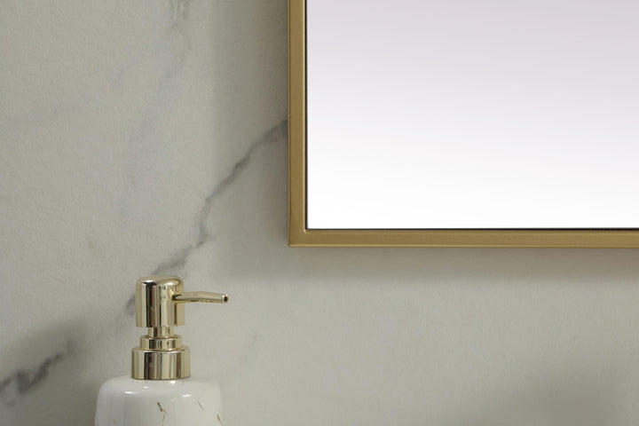 Metal Frame Rectangle Mirror by Elegant - view 17