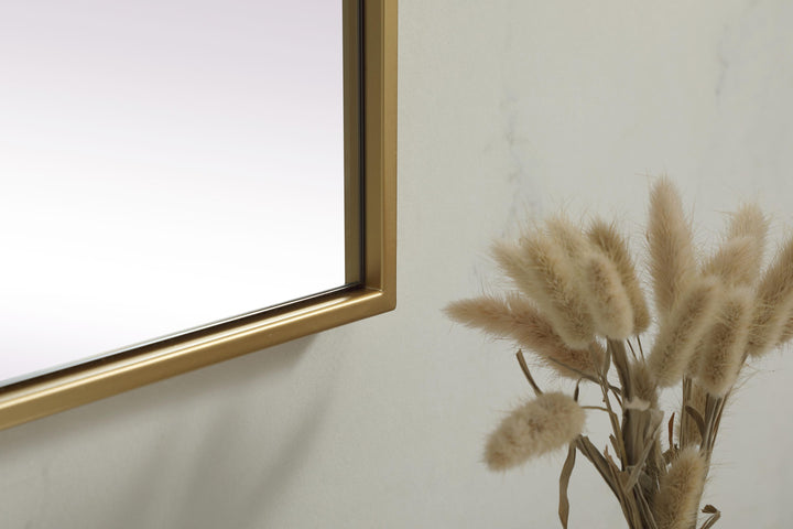 Metal Frame Rectangle Mirror by Elegant - view 18
