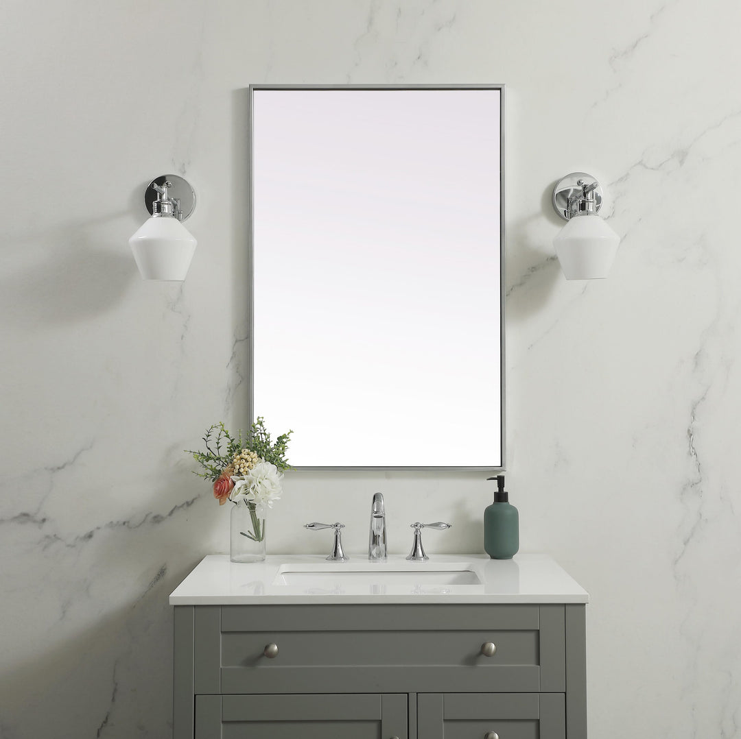 Metal Frame Rectangle Mirror by Elegant - view 24