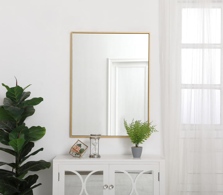 Metal Frame Rectangle Mirror III by Elegant - view 80
