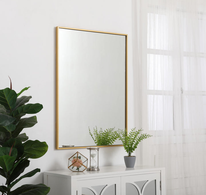 Metal Frame Rectangle Mirror III by Elegant - view 81