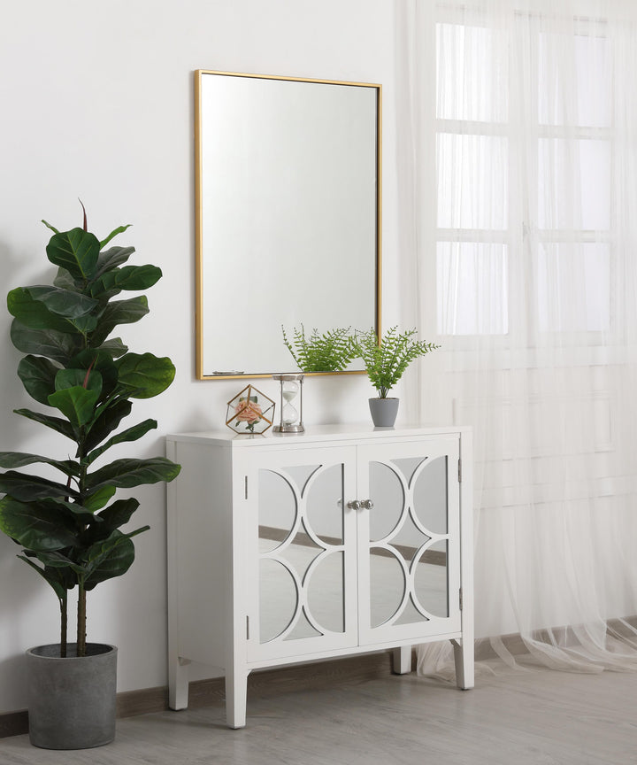 Metal Frame Rectangle Mirror III by Elegant - view 82