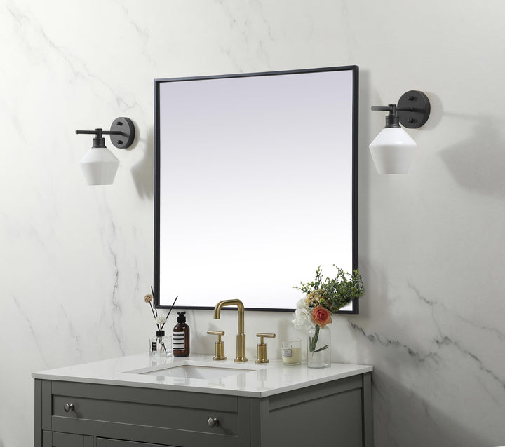 Metal Frame Square Mirror by Elegant - view 21