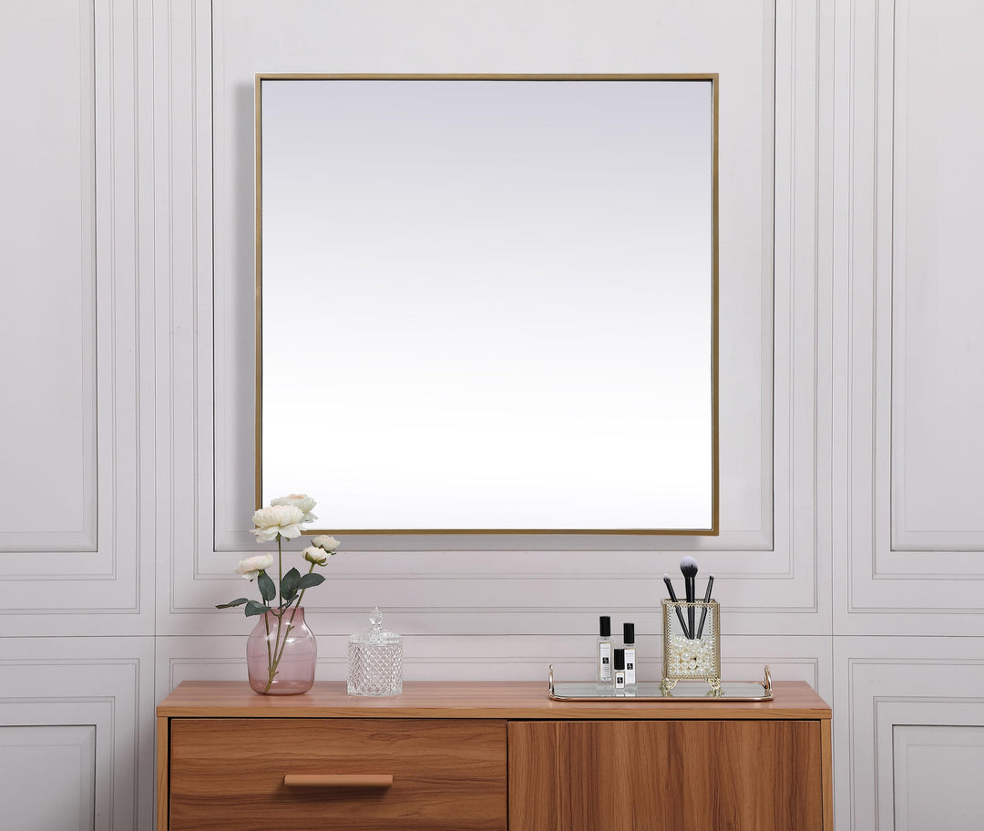 Metal Frame Square Mirror by Elegant - view 28