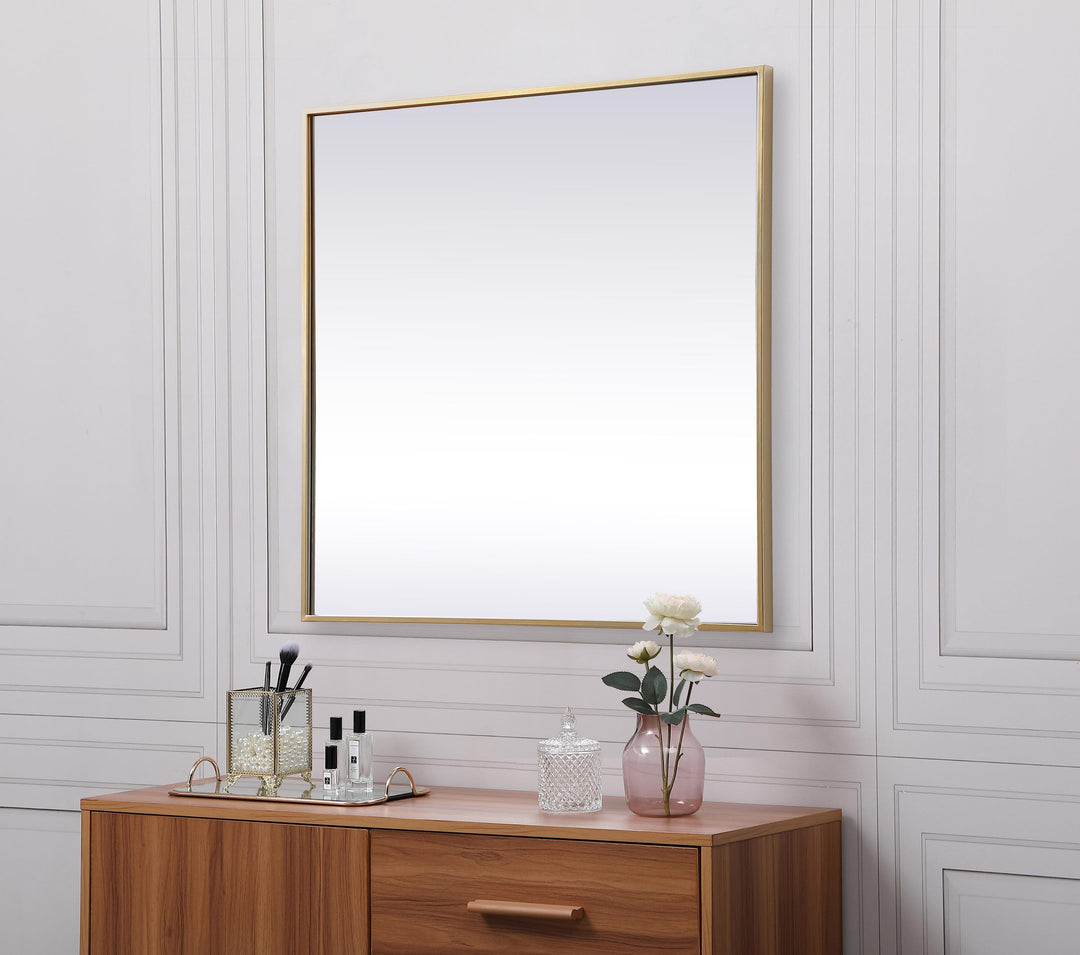 Metal Frame Square Mirror by Elegant - view 29