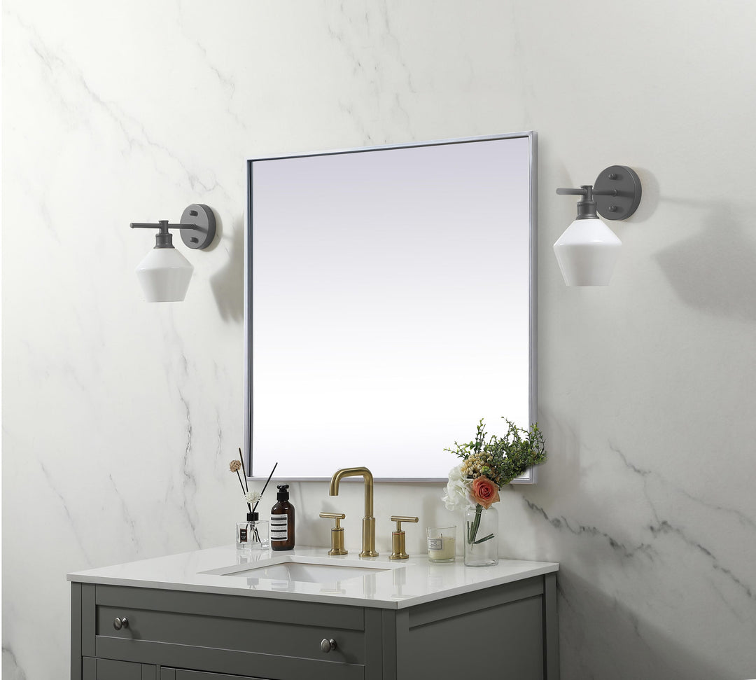 Metal Frame Square Mirror by Elegant - view 33