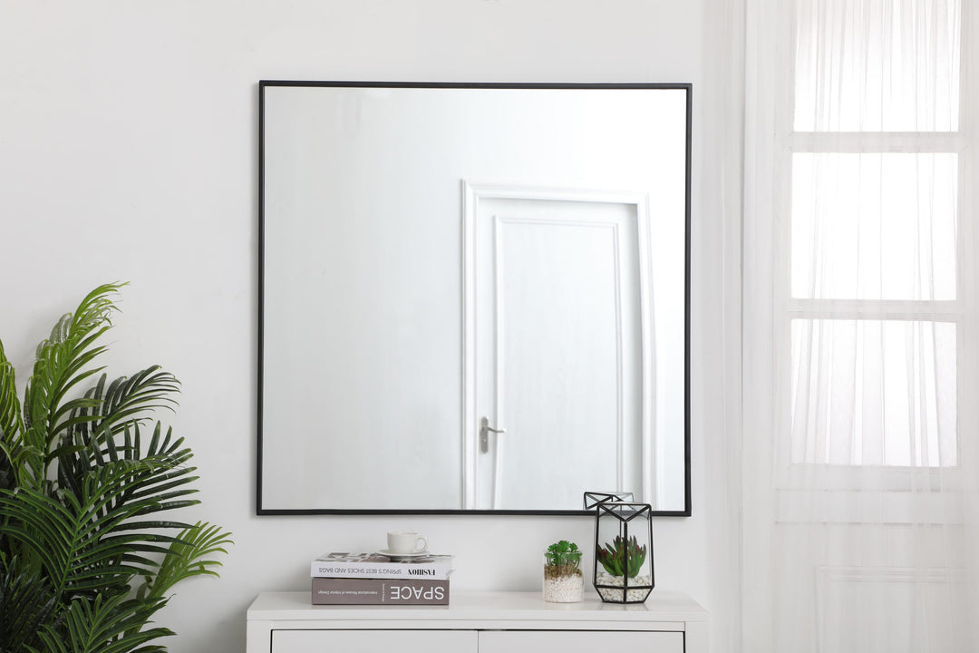 Metal Frame Square Mirror II by Elegant - view 2