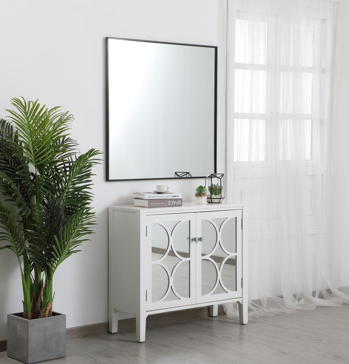 Metal Frame Square Mirror II by Elegant - view 5