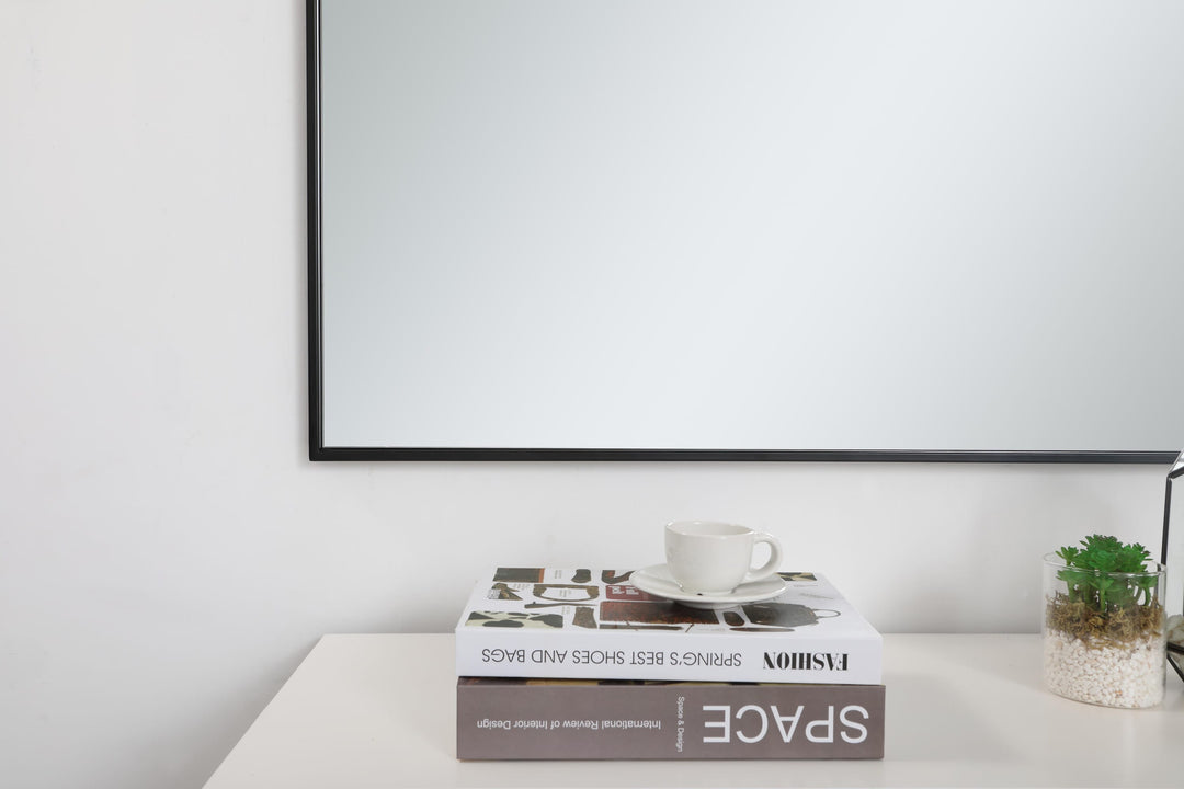 Metal Frame Square Mirror II by Elegant - view 6