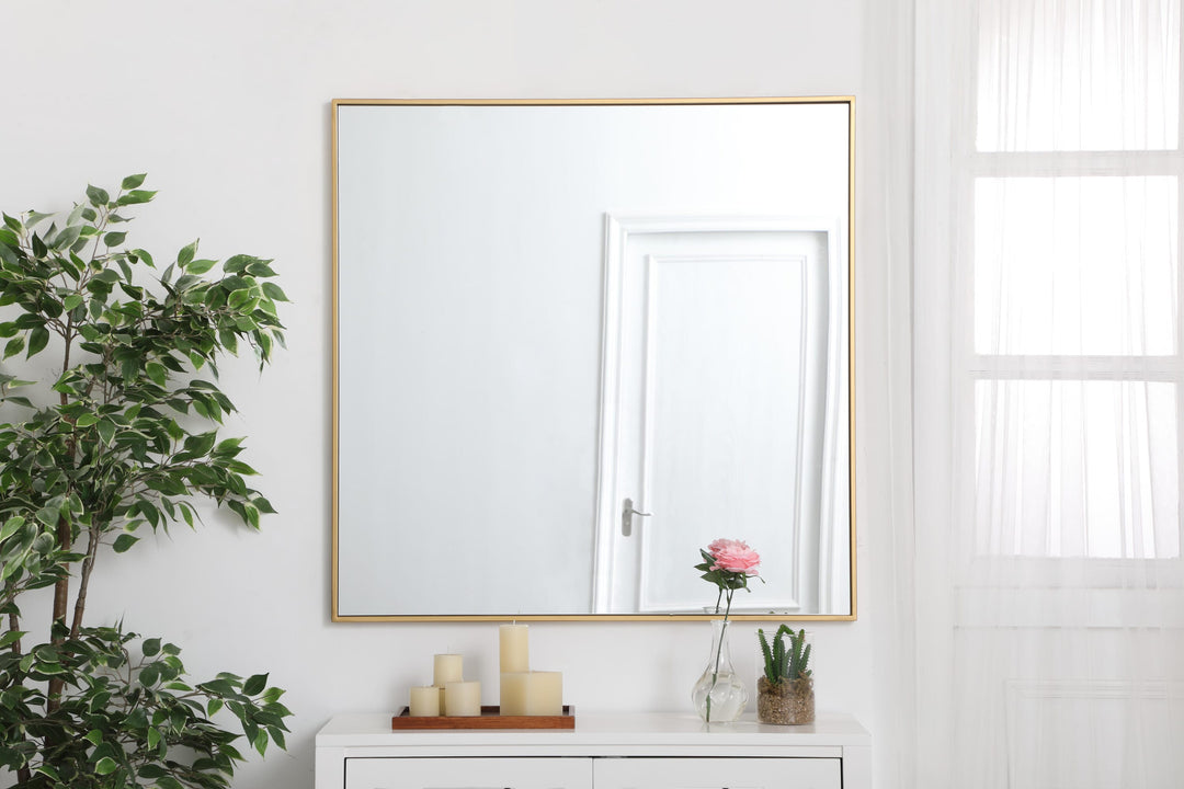 Metal Frame Square Mirror II by Elegant - view 10