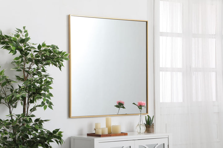 Metal Frame Square Mirror II by Elegant - view 11