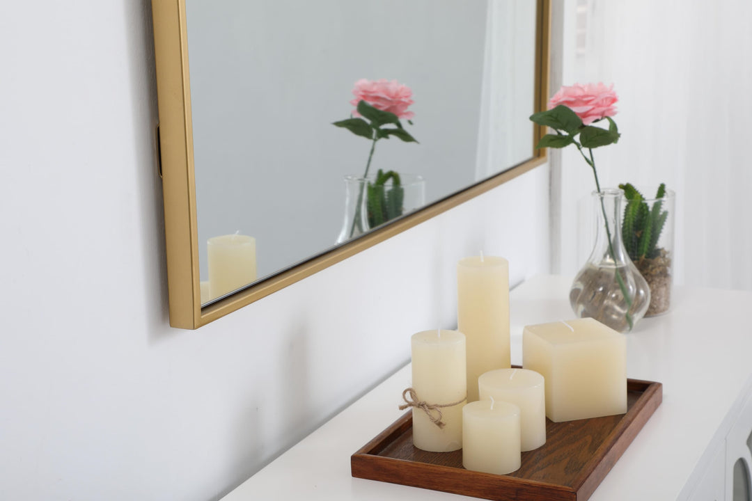 Metal Frame Square Mirror II by Elegant - view 15