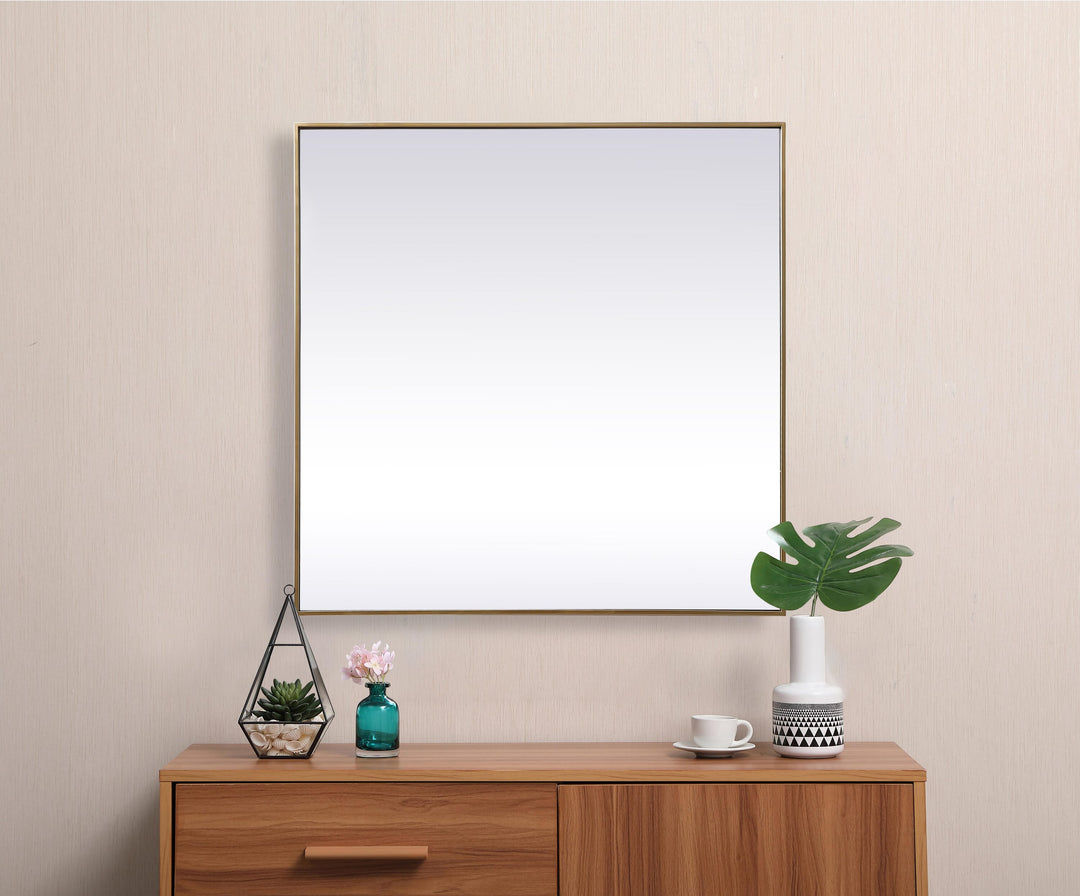 Metal Frame Square Mirror by Elegant - view 46