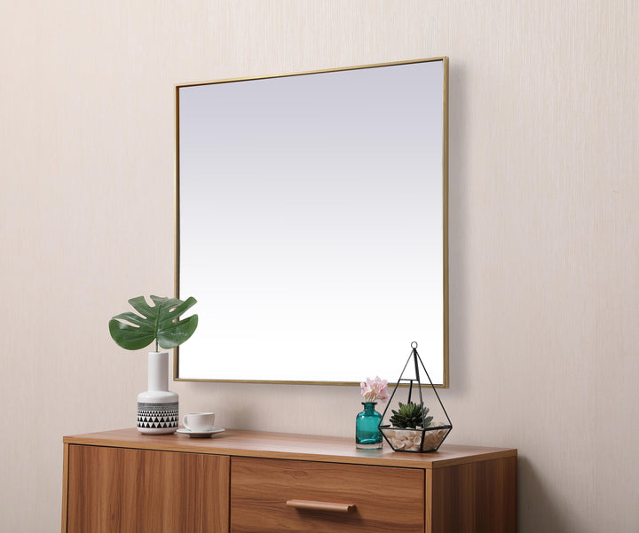 Metal Frame Square Mirror by Elegant - view 47