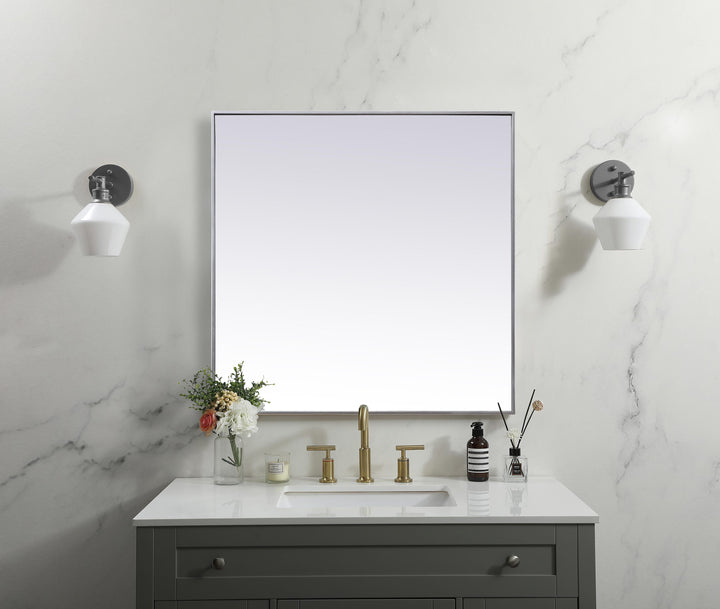 Metal Frame Square Mirror by Elegant - view 50