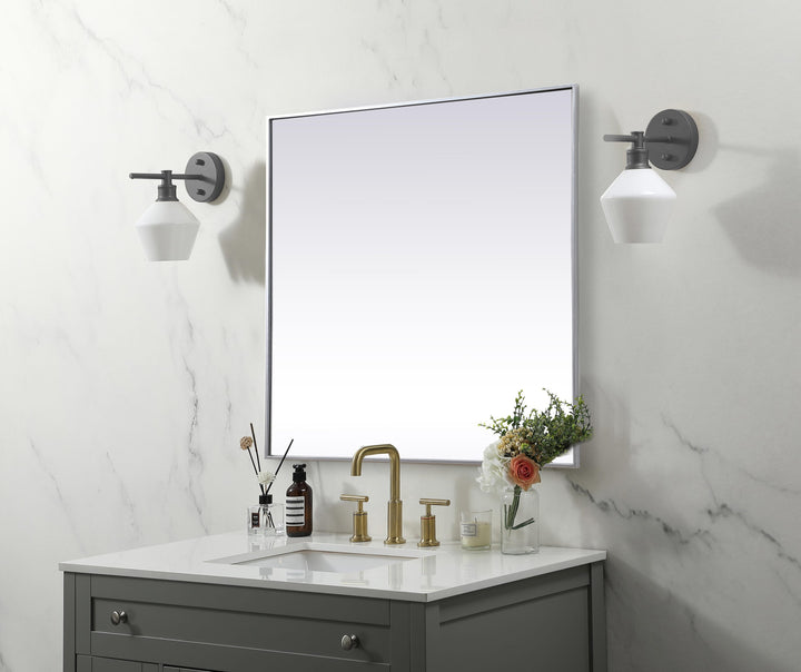 Metal Frame Square Mirror by Elegant - view 51