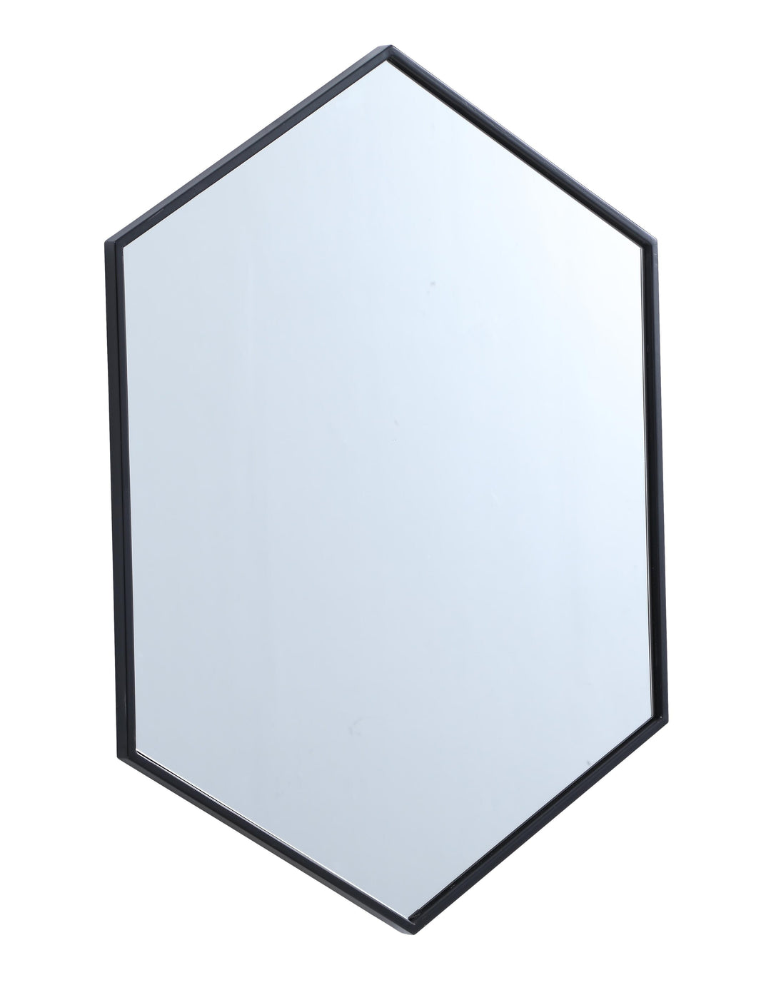 Metal Frame Hexagon Mirror by Elegant - view 5