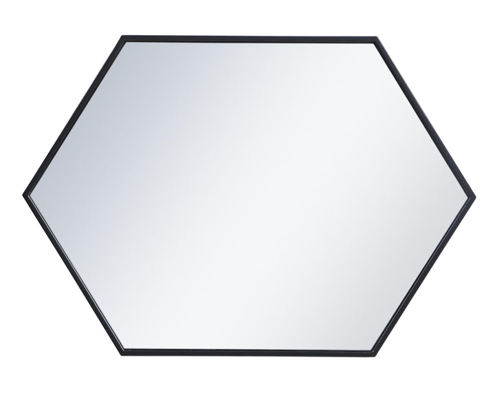 Metal Frame Hexagon Mirror by Elegant - view 6