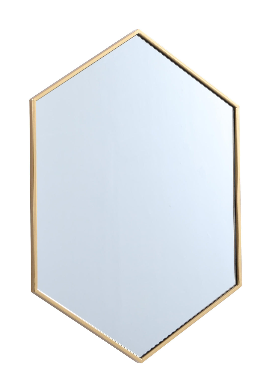 Metal Frame Hexagon Mirror by Elegant - view 11
