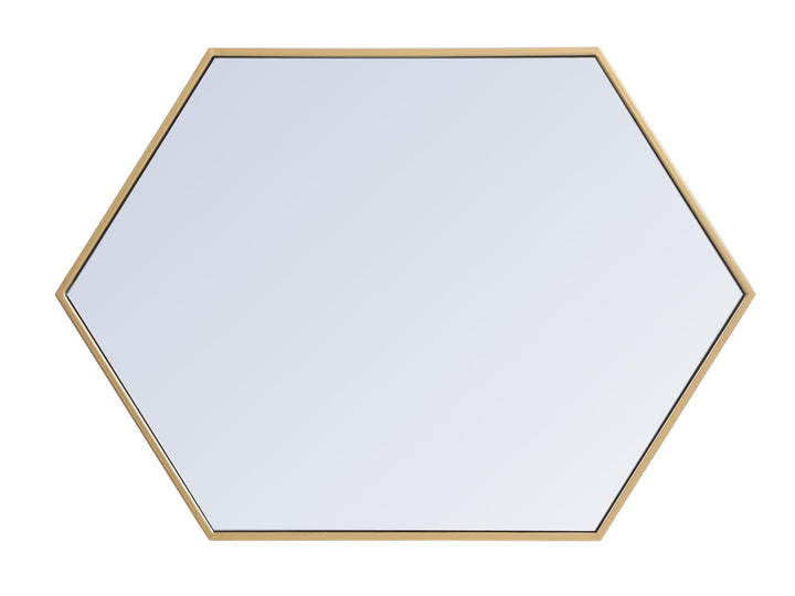 Metal Frame Hexagon Mirror by Elegant - view 12