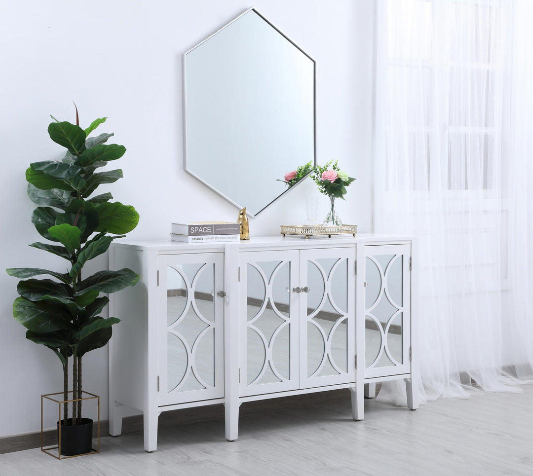 Metal Frame Hexagon Mirror by Elegant - view 34