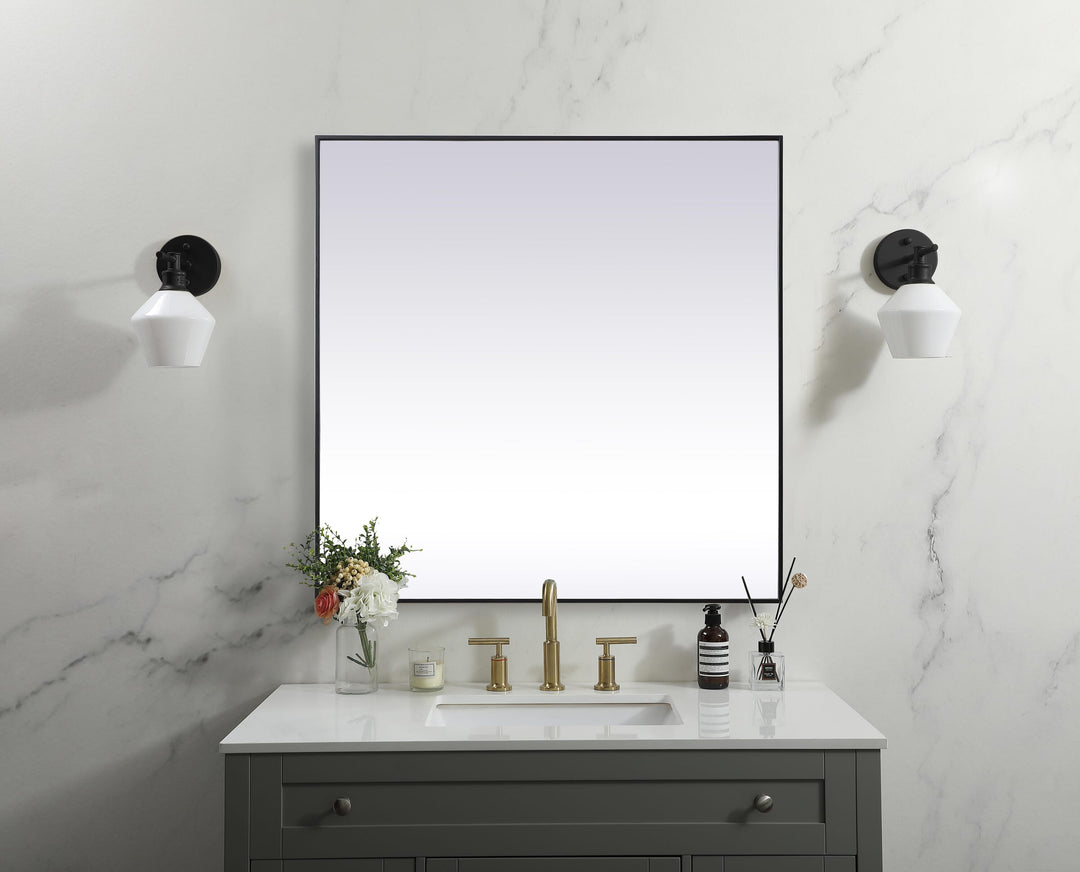 Metal Frame Square Mirror by Elegant - view 56