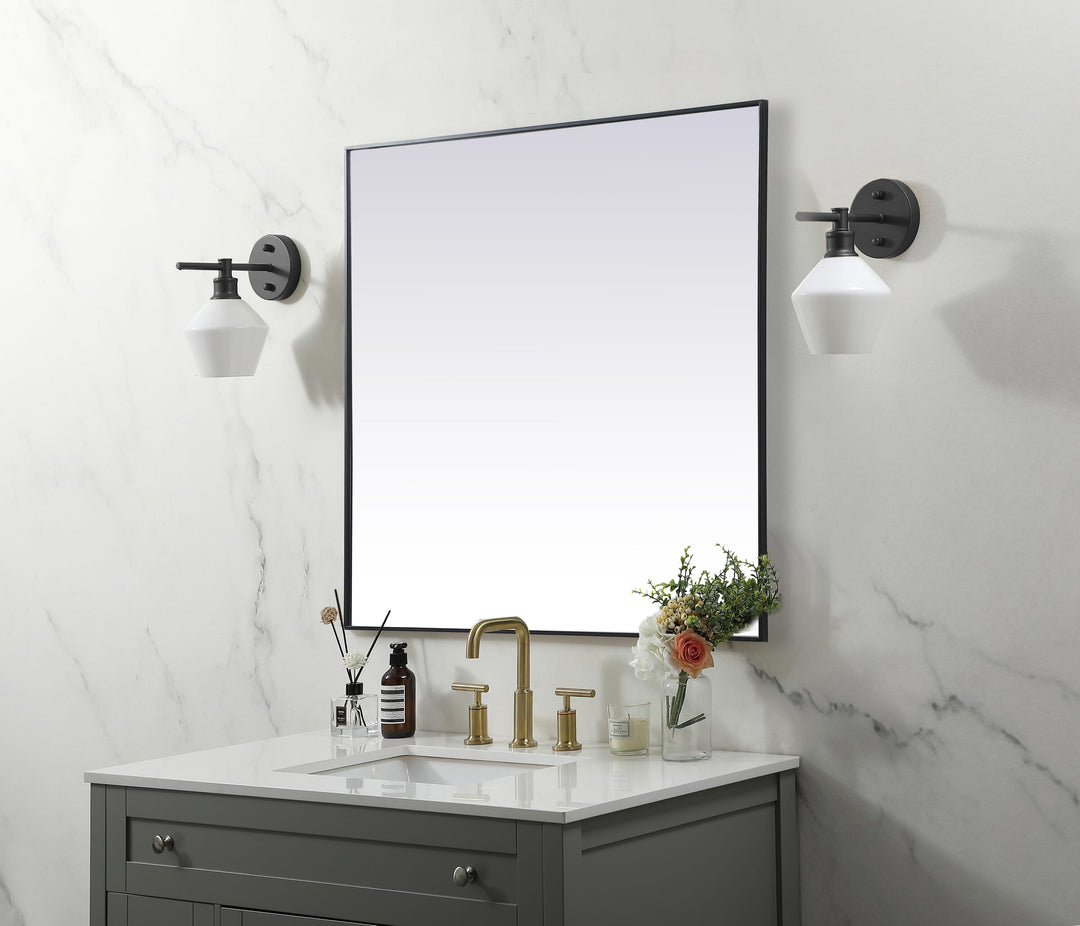 Metal Frame Square Mirror by Elegant - view 57