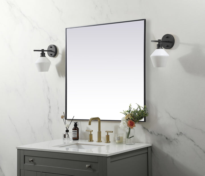 Metal Frame Square Mirror by Elegant - view 57
