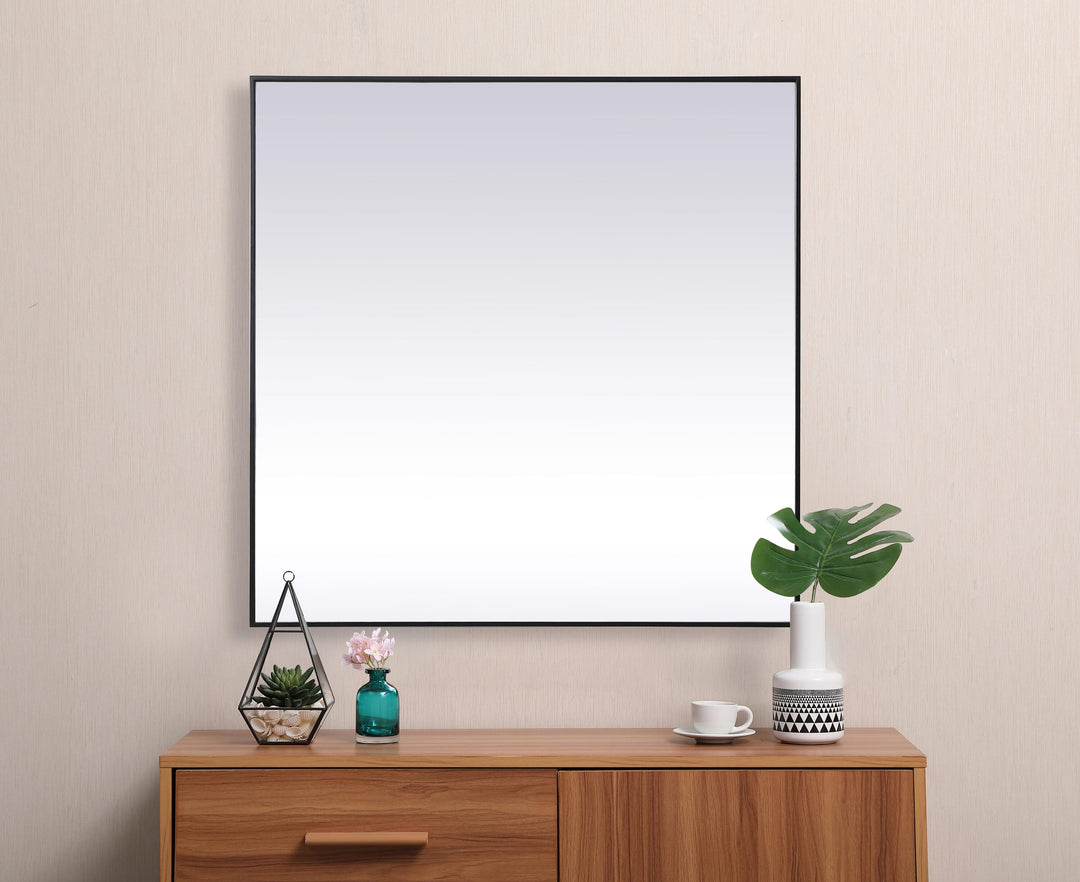 Metal Frame Square Mirror by Elegant - view 58