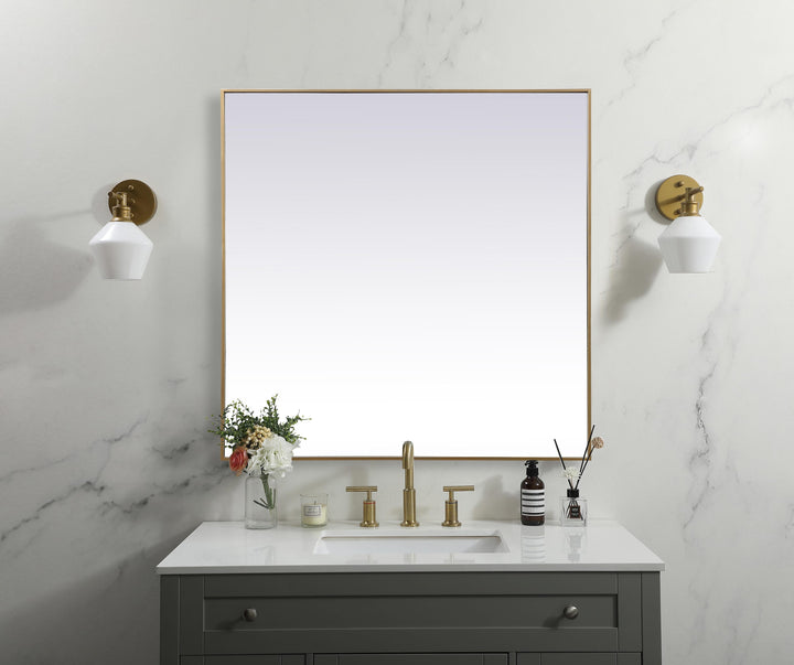 Metal Frame Square Mirror by Elegant - view 62