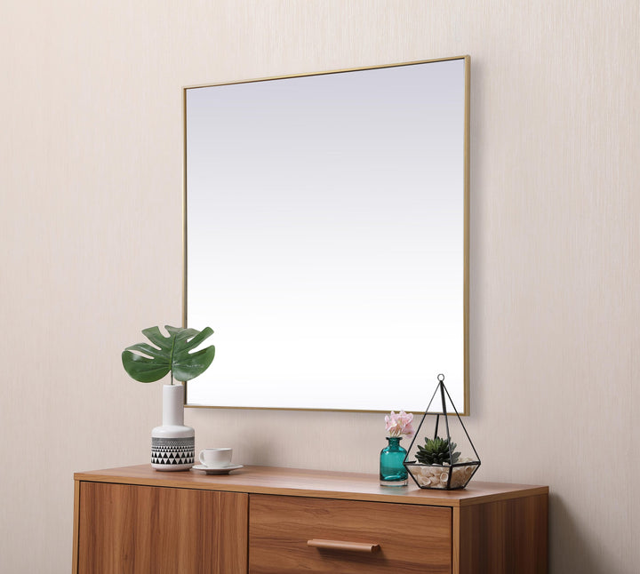 Metal Frame Square Mirror by Elegant - view 65