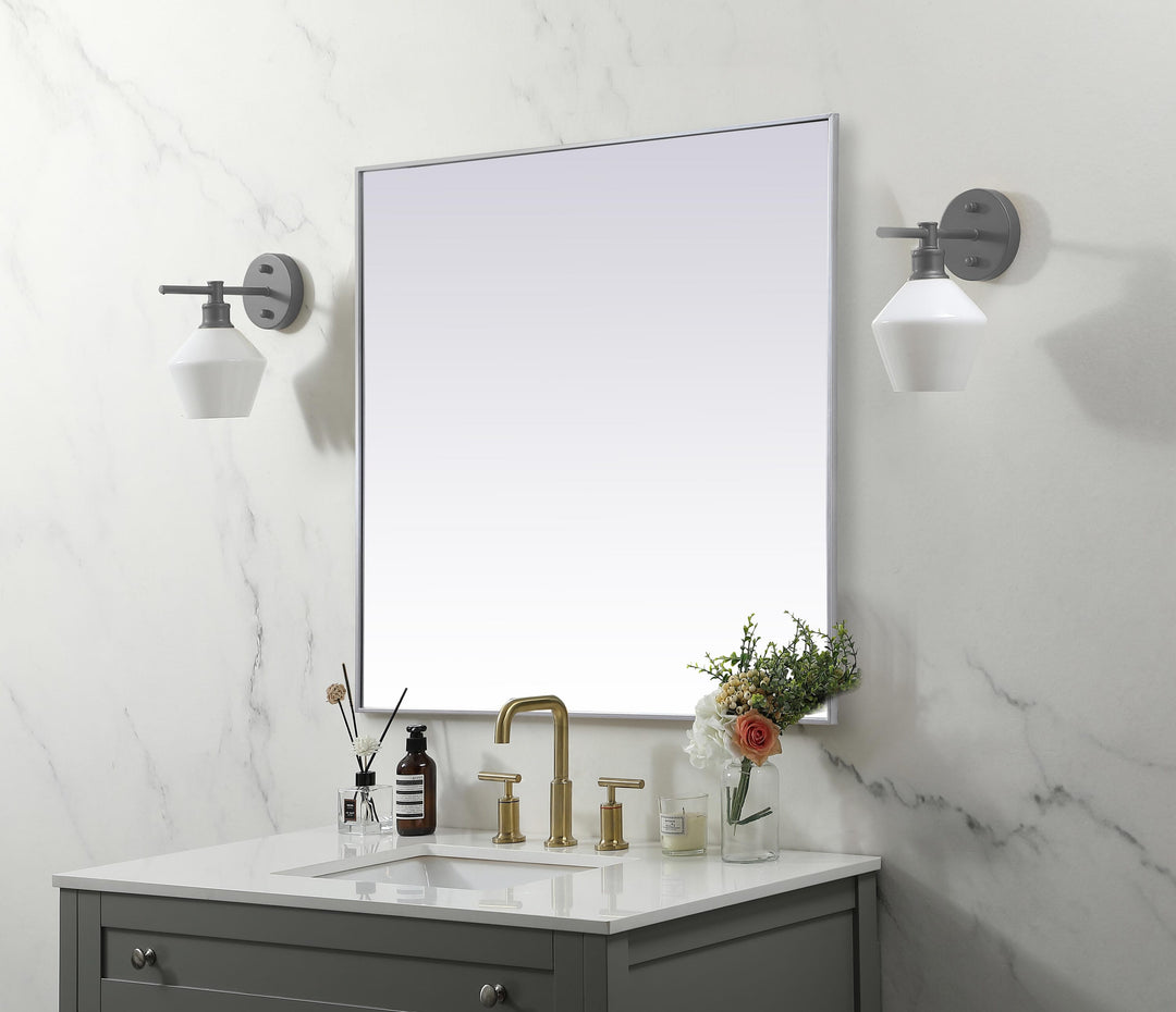 Metal Frame Square Mirror by Elegant - view 69