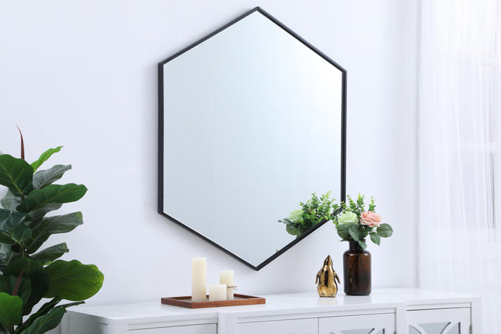 Metal Frame Hexagon Mirror by Elegant - view 39