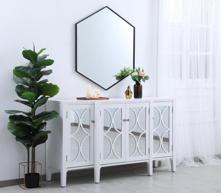 Metal Frame Hexagon Mirror by Elegant - view 40