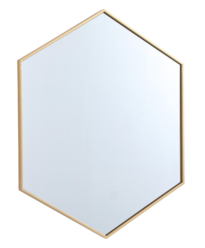 Metal Frame Hexagon Mirror by Elegant - view 47