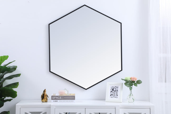 Metal Frame Hexagon Mirror by Elegant - view 57