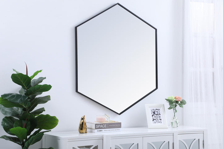 Metal Frame Hexagon Mirror by Elegant - view 58