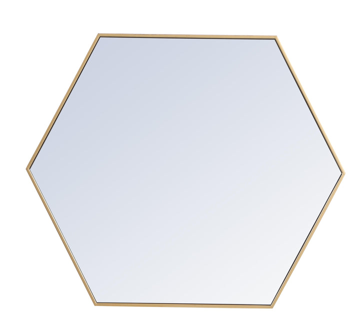 Metal Frame Hexagon Mirror by Elegant - view 66