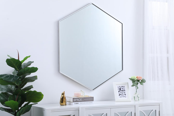 Metal Frame Hexagon Mirror by Elegant - view 69
