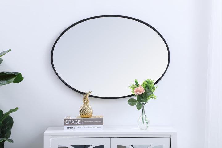 Metal Frame Oval Mirror III by Elegant - view 7