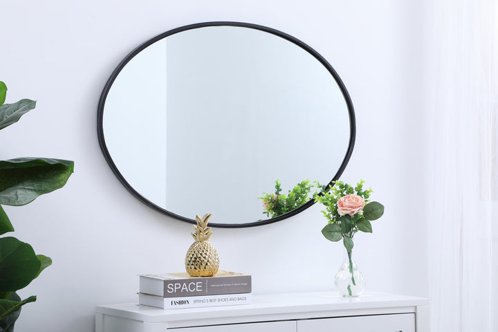 Metal Frame Oval Mirror III by Elegant - view 8