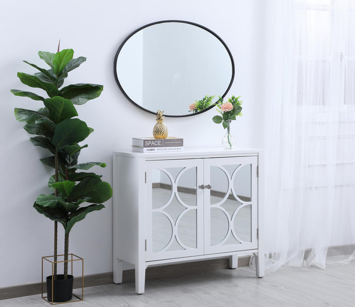 Metal Frame Oval Mirror III by Elegant - view 9