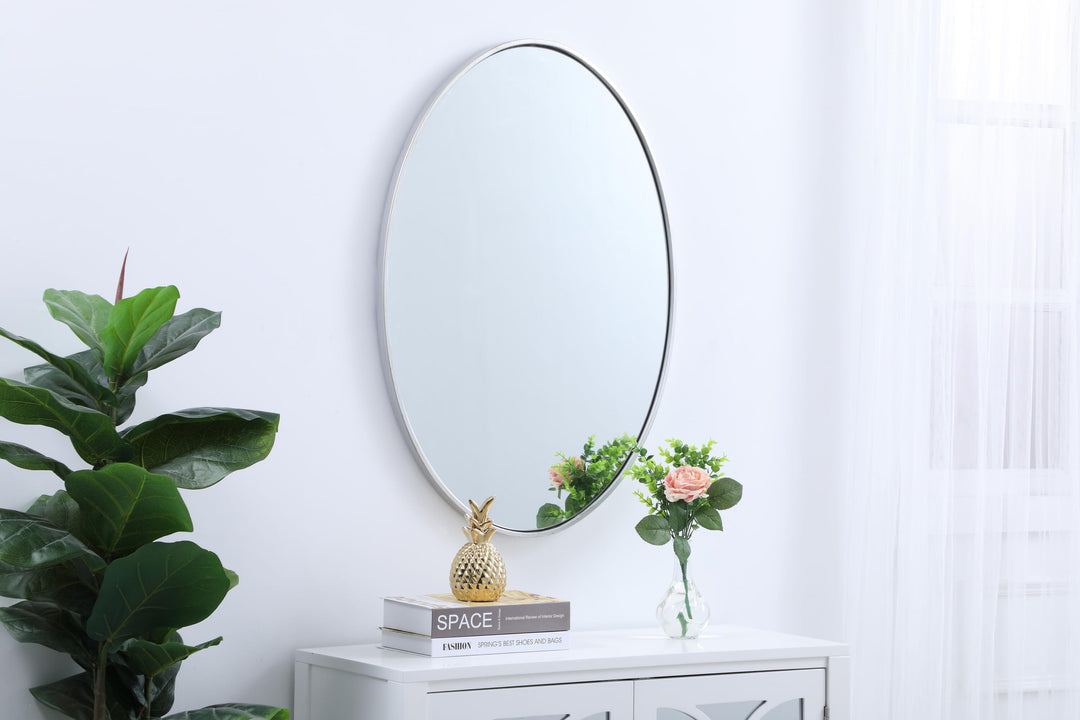 Metal Frame Oval Mirror III by Elegant - view 15