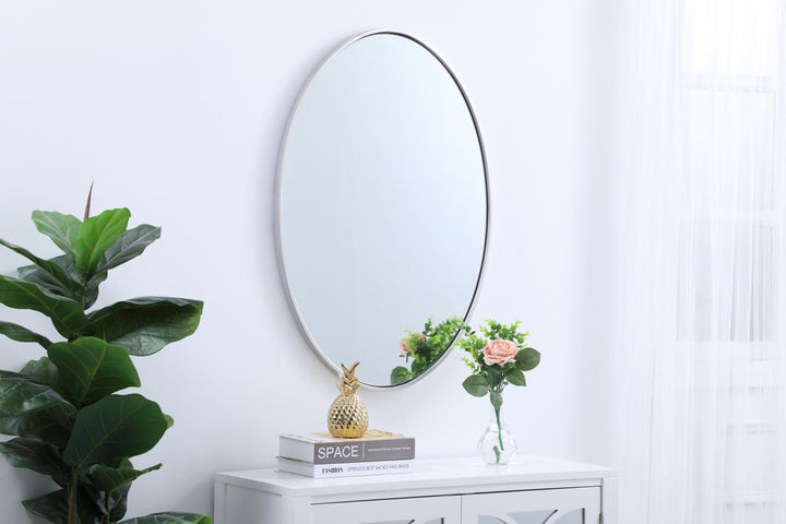 Metal Frame Oval Mirror III by Elegant - view 15