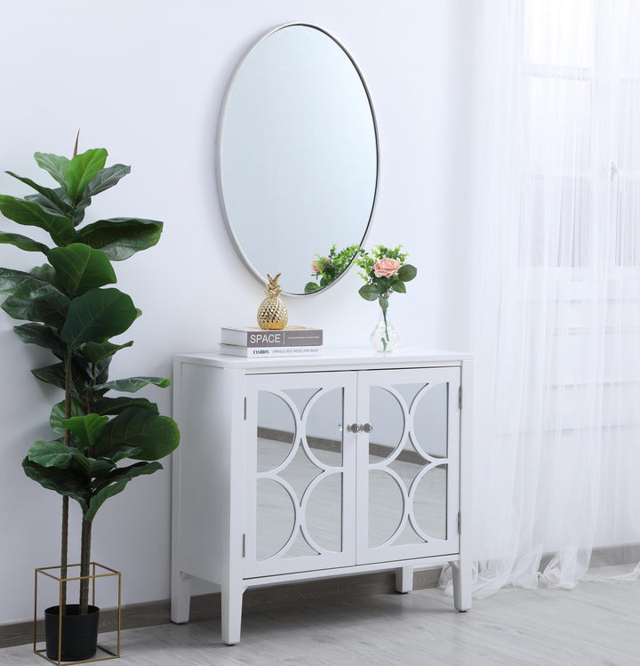Metal Frame Oval Mirror III by Elegant - view 16