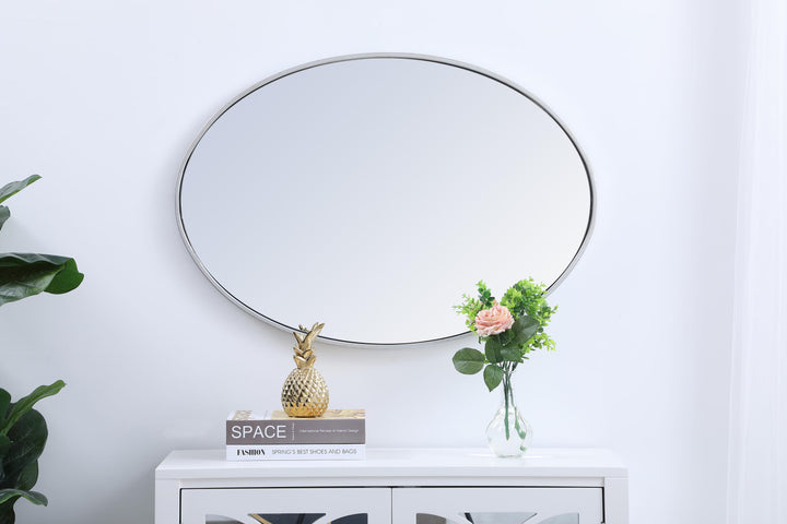 Metal Frame Oval Mirror III by Elegant - view 19