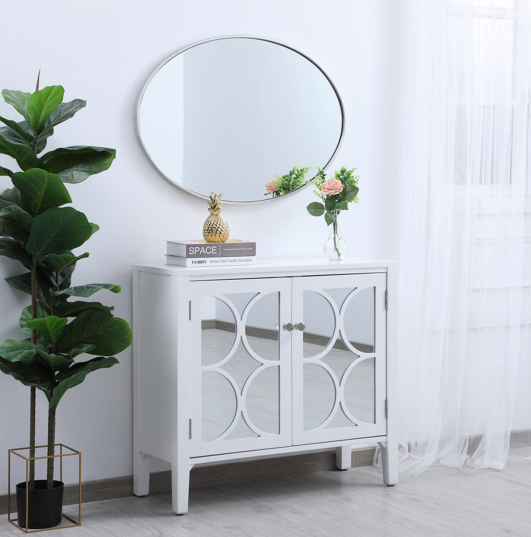 Metal Frame Oval Mirror III by Elegant - view 21