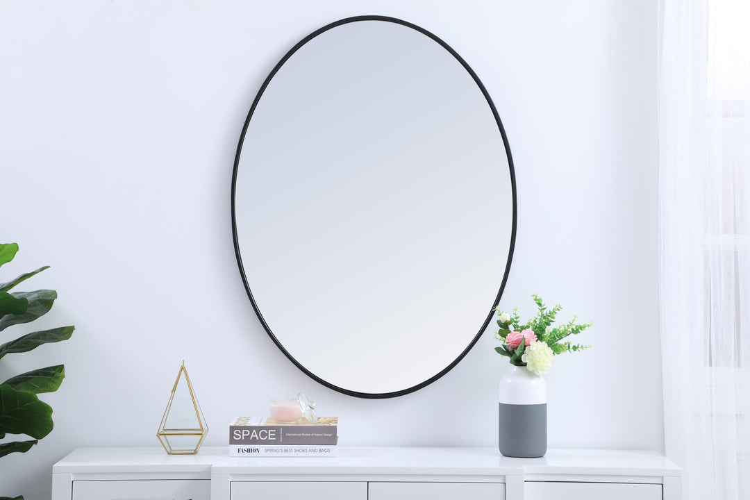 Metal Frame Oval Mirror III by Elegant - view 26
