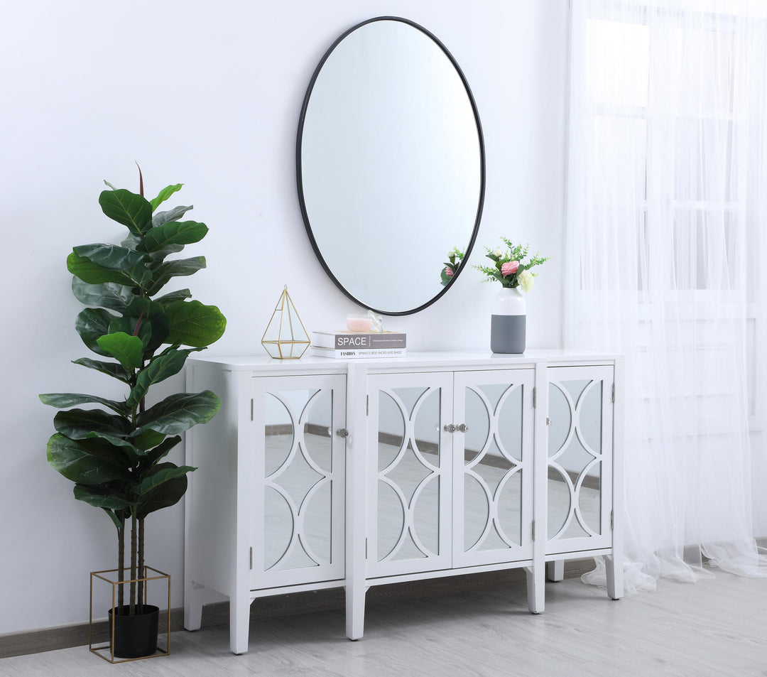 Metal Frame Oval Mirror III by Elegant - view 28