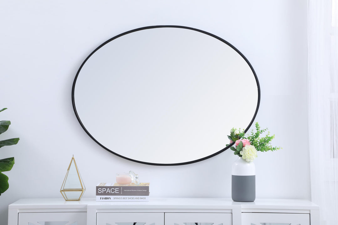 Metal Frame Oval Mirror III by Elegant - view 31